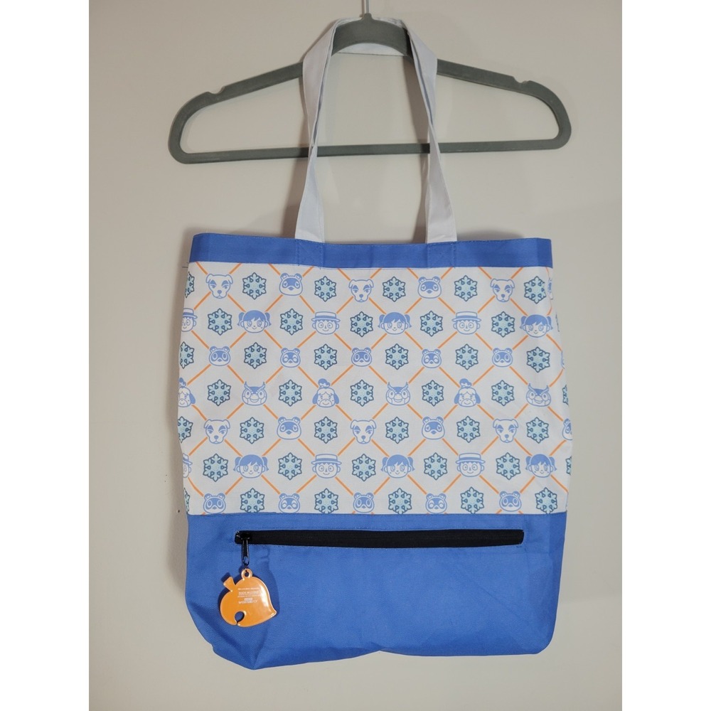 Animal Crossing New Horizons Winter Blue Tote Bag 15x 16